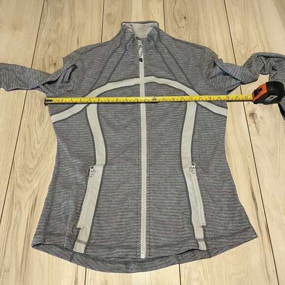 Lululemon Athletica Define Jacket Full Zip Back Mesh Venting Gray Womens Size 12 - Picture 6 of 16